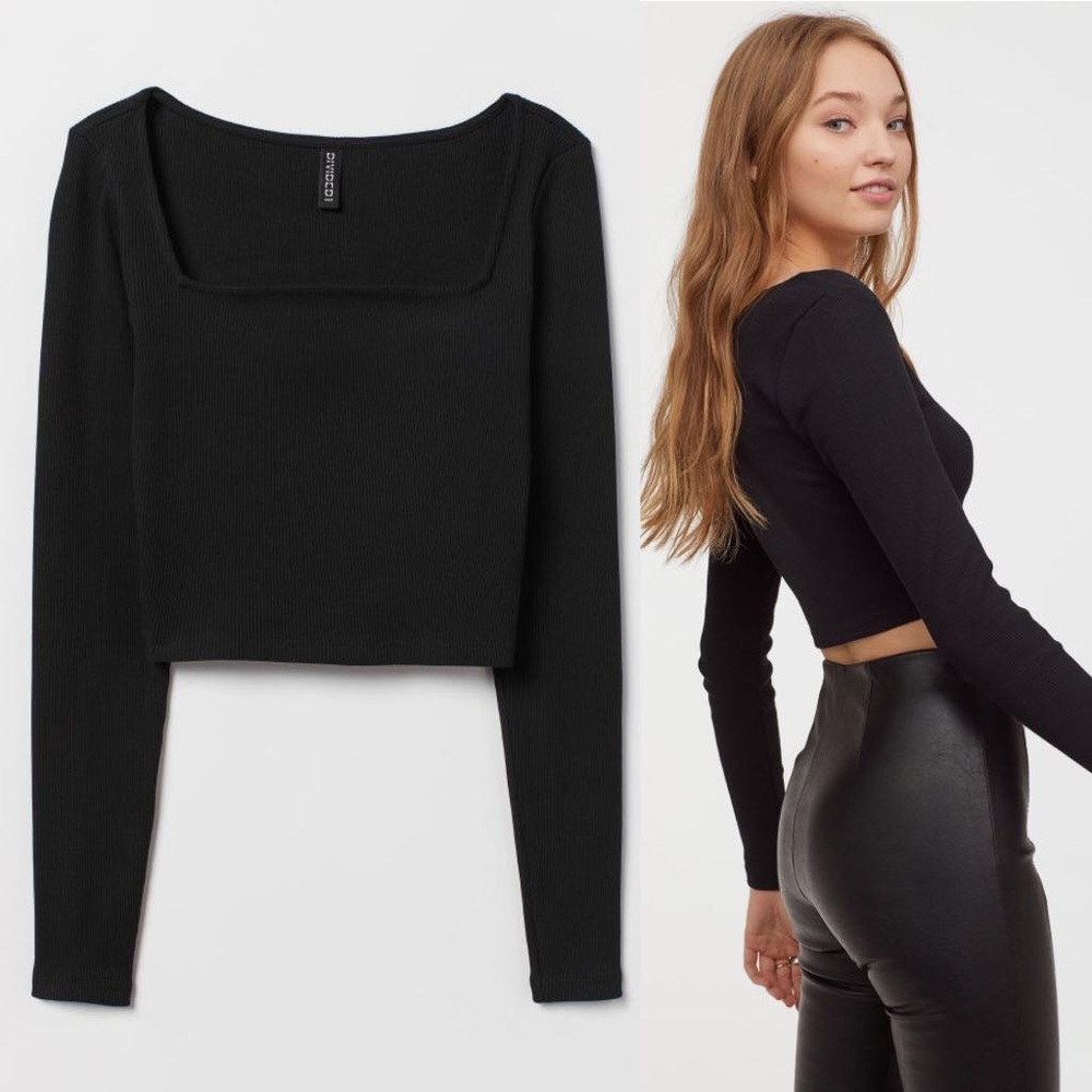 H&M Divided Square Neck Crop